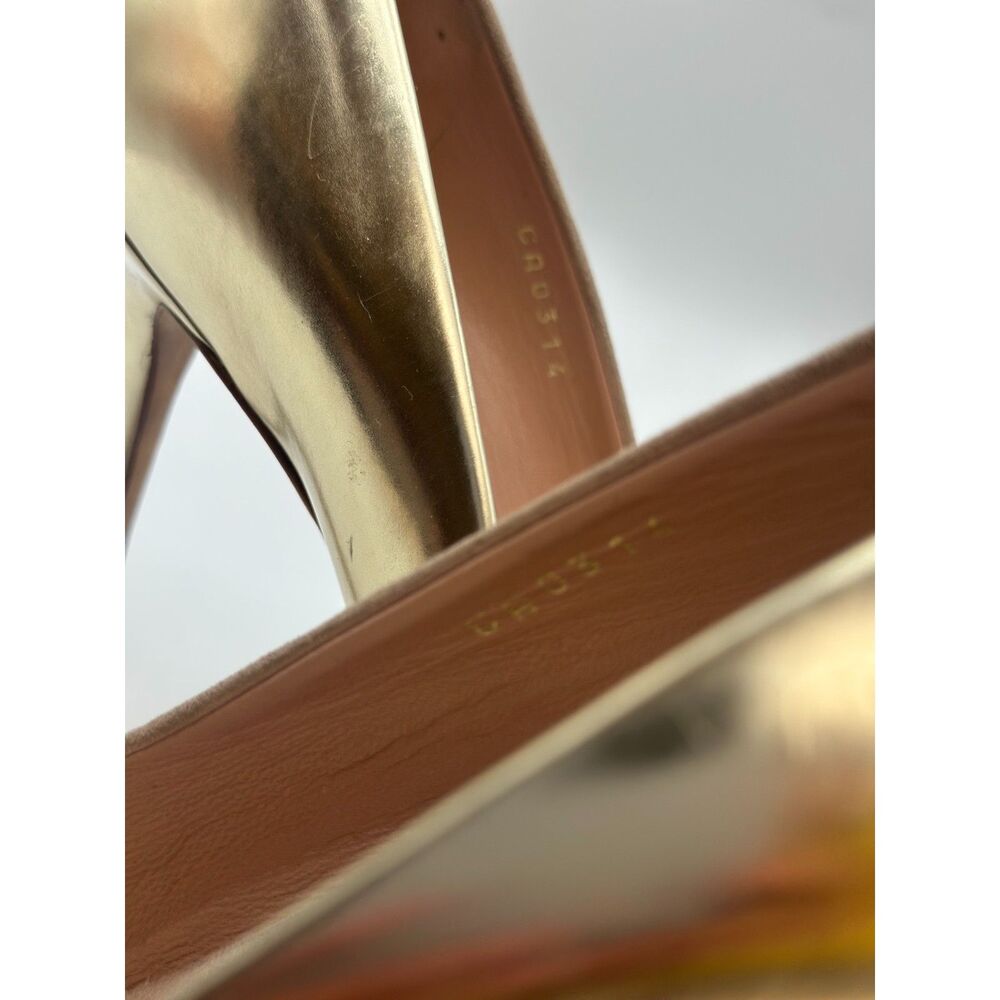 Christian Dior Nude Suede Gold Heel Pumps Size 38.5 - Picture 7 of 8